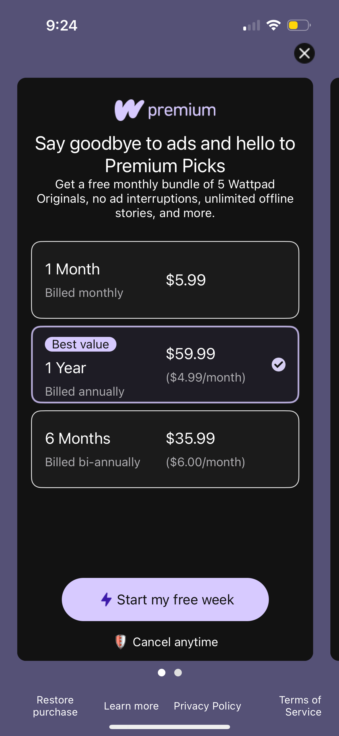 wattpad app screenshot 8